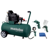 Metabo Basic 250-50 W + LPZ 4 Kompresor olejový + sada pneumatického příslušenství