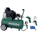 Metabo Basic 250-24 W + LPZ 4 Set Kompresor olejový + sada pneumatického příslušenství