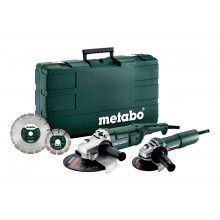 Metabo sada WE 2200-230 úhlová bruska + W 750-125 úhlová bruska + 2ks dia kotouč v kufru